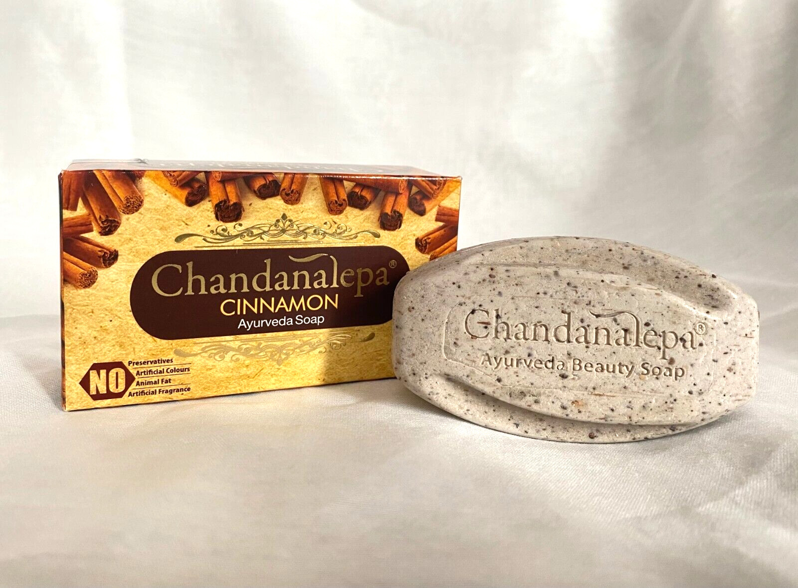 Chandanalepa CINNAMON SOAP Cinnamon and Beauty Soap Ceylon Ayurveda Herbal Soap