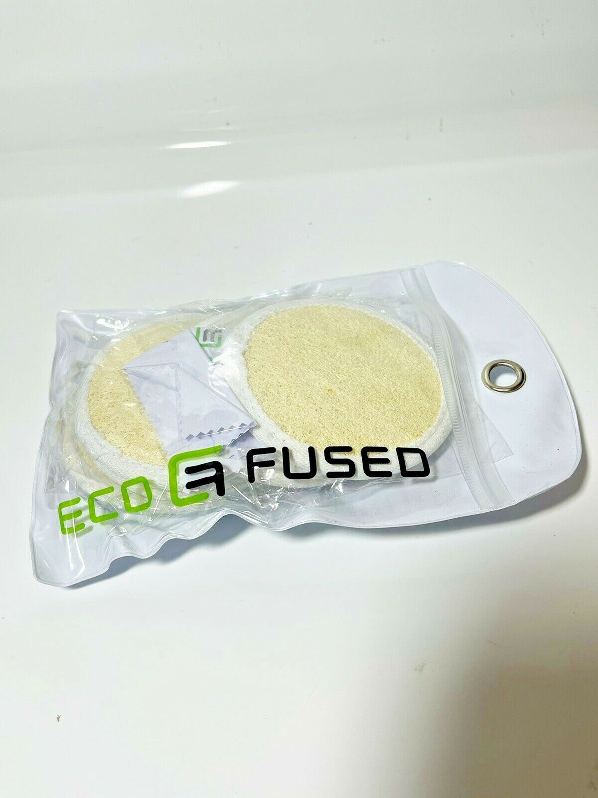 Lot of 5 3 inch Loofah Buff Pads by Eco Fused New in Package