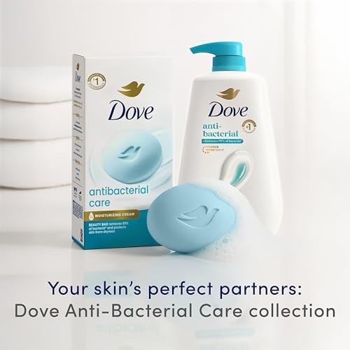 Antibacterial Beauty Bar Soap 6 Count 3.75 oz Moisturizing Body Cleanser Gentle