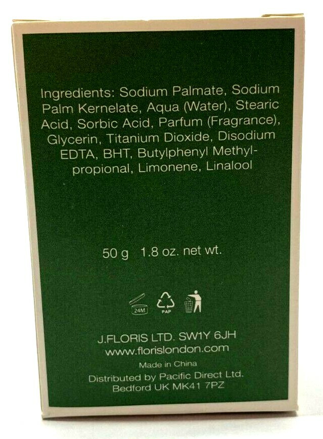 Floris London Cefiro Triple Milled Luxury Soap Travel Sized Bar 1.8 oz