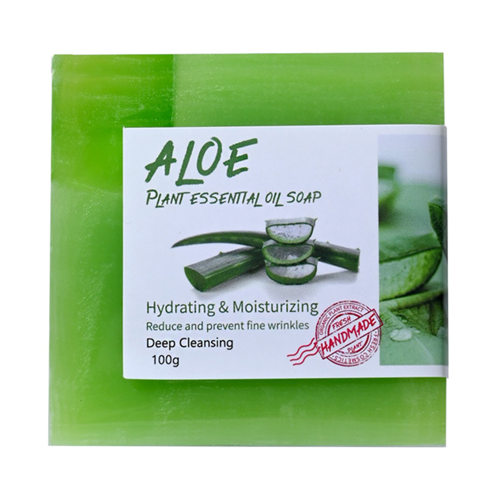 1PCS Aloe Multi-purpose Handmade Soap For Daily Use Essential Oil Soap 100g