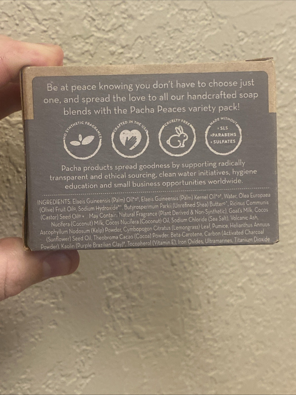 Pacha Peaces Bar Soap Variety Pack 7 Scent Collection 7 OZ USA Gift Set HIPPIE