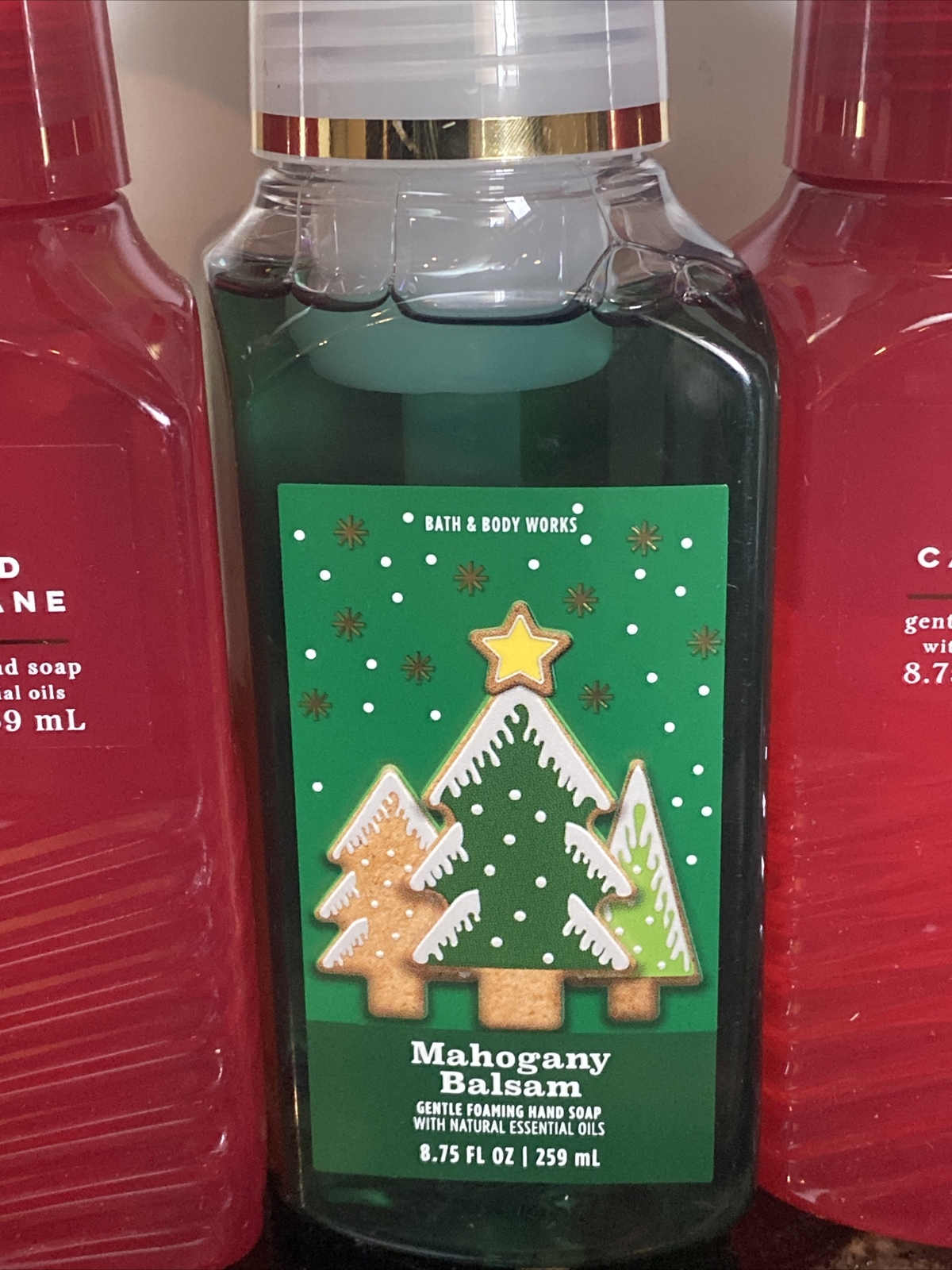 5 Bath And Body Works Crushed Candy Cane, Mahogany & Fresh Balsam Foam Hand Soap