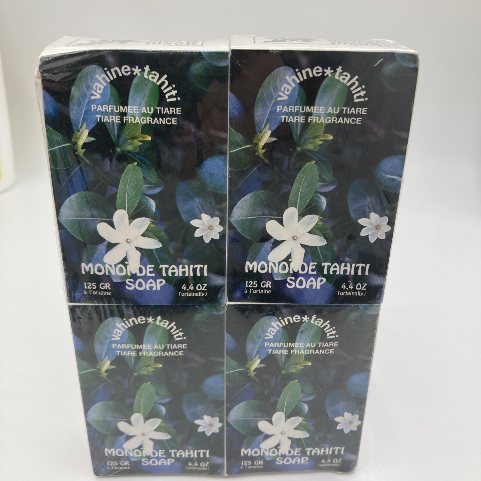 4 Bars Sealed Vintage 1980’s Vahine Tahiti Tiare Fragrance Monoi De Tahiti Soap