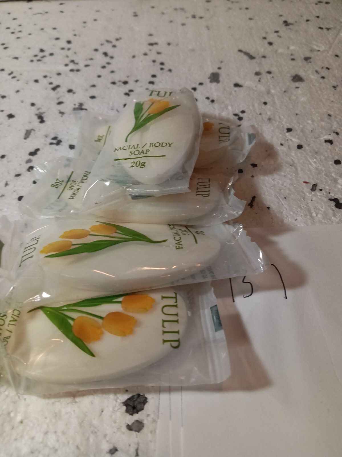 Lot 5 TULIP Travel/Spa Face/ Body Soap 0.7 Oz./20g