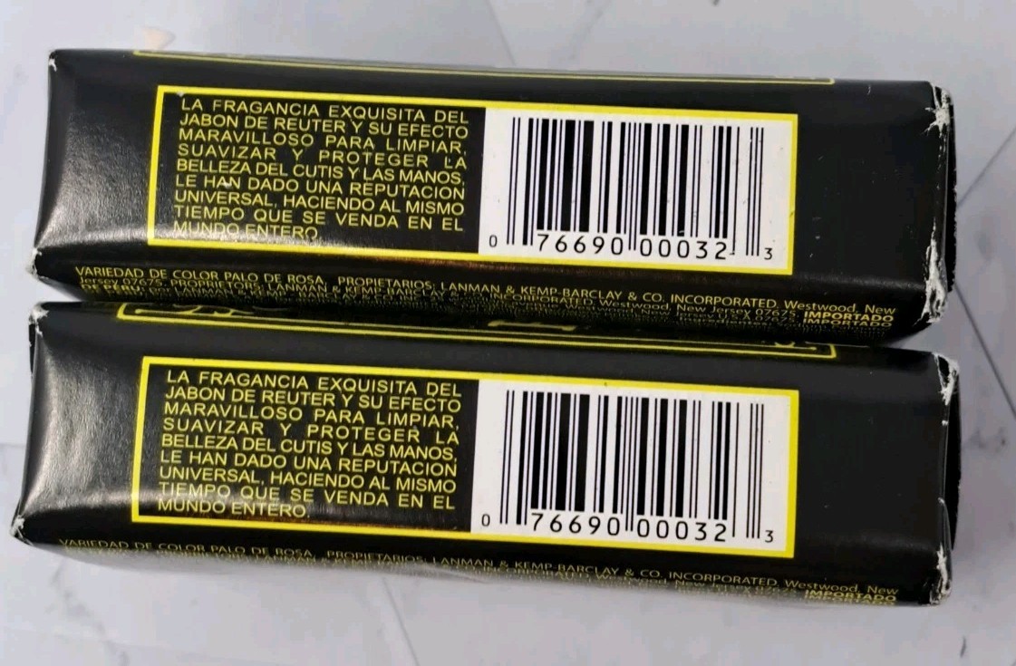 Jabon De Tocador Reuter NY Murray Lanman Soap Bars – 2 – 3.3 Oz Bars