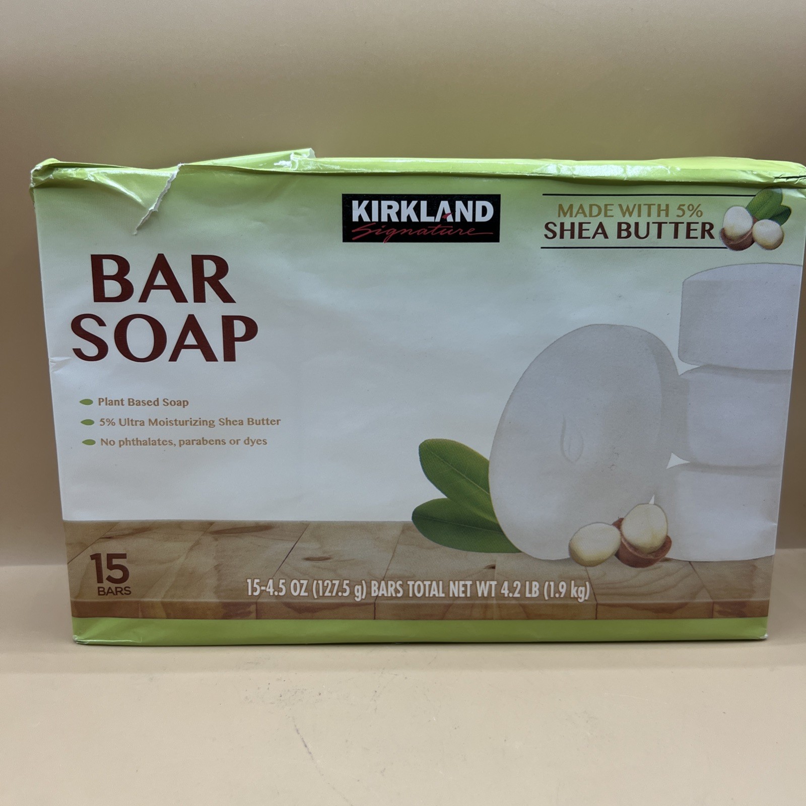 Kirkland Signature Bar Soap with Shea Butter 15 Bars