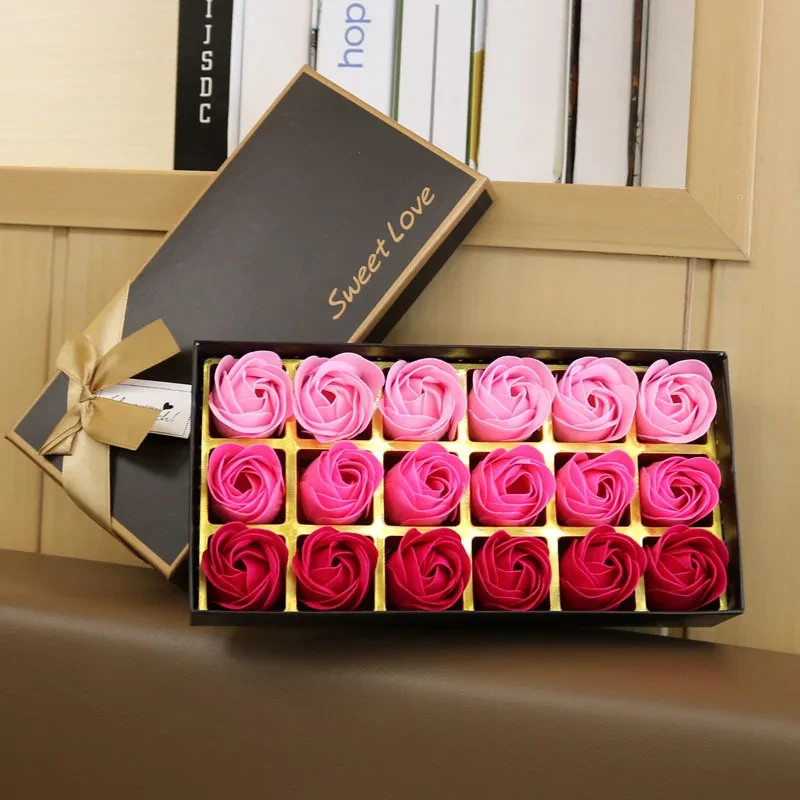 2026 NEW Floral Scented Bath Soap Rose Set Flower Petals Valentine’s Day Gifts