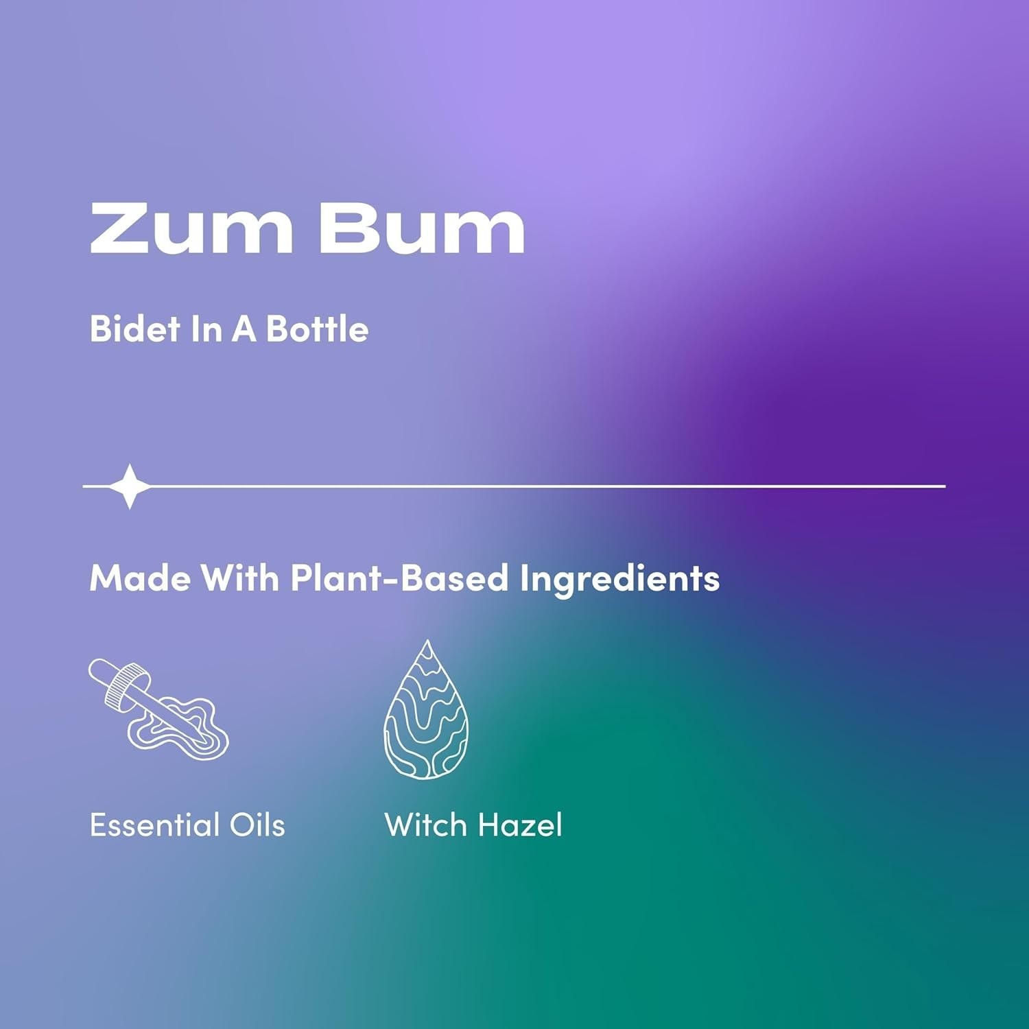 Zum Indigo Wild Bum Bidet in a Bottle – Natural, Portable Bidet 4 fl oz