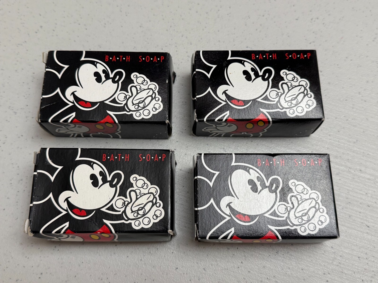 Walt Disney Resorts Lot Of ( 8) 4 Facial & 4 Bath Bar Soap Mickey Mouse 1955