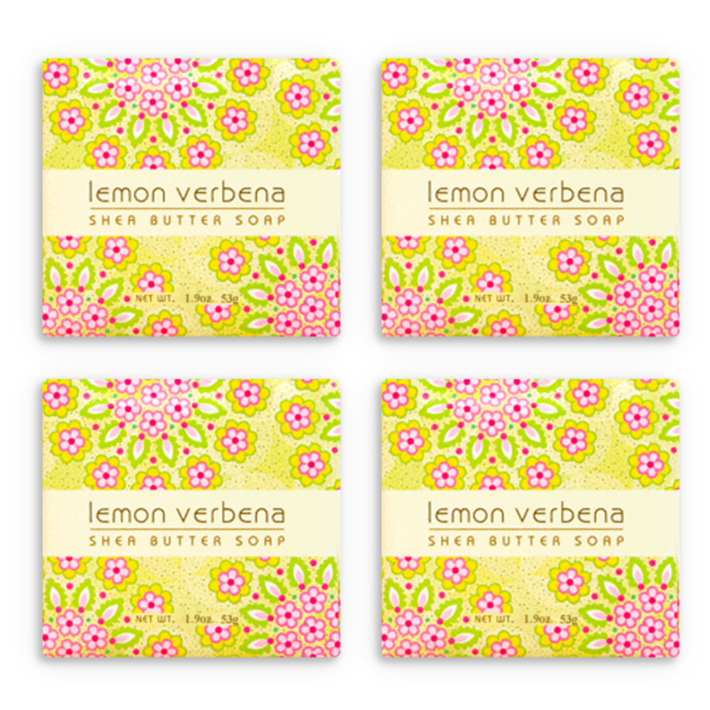 Greenwich Bay 1.9oz Soap, Lemon Verbena – Set of 4 (R5H027)