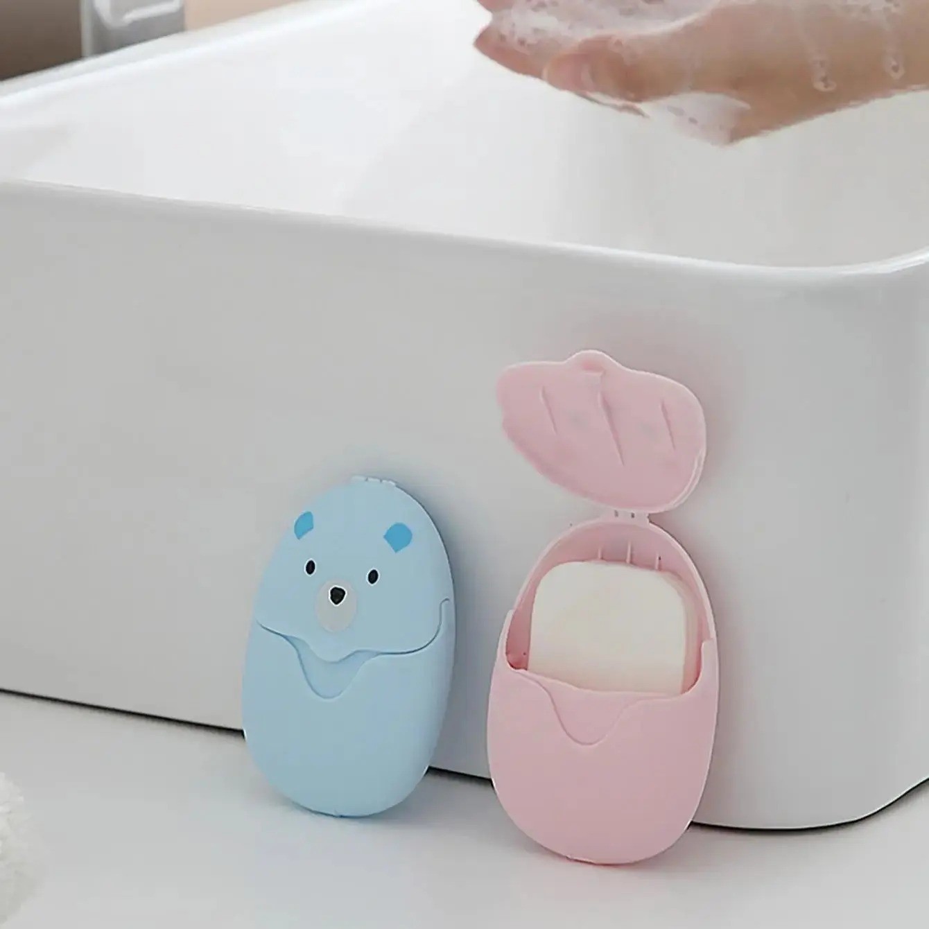 1Pc Travel Disposable Soap Paper Sheets Hand Washing Outdoor Portable Clean Soap