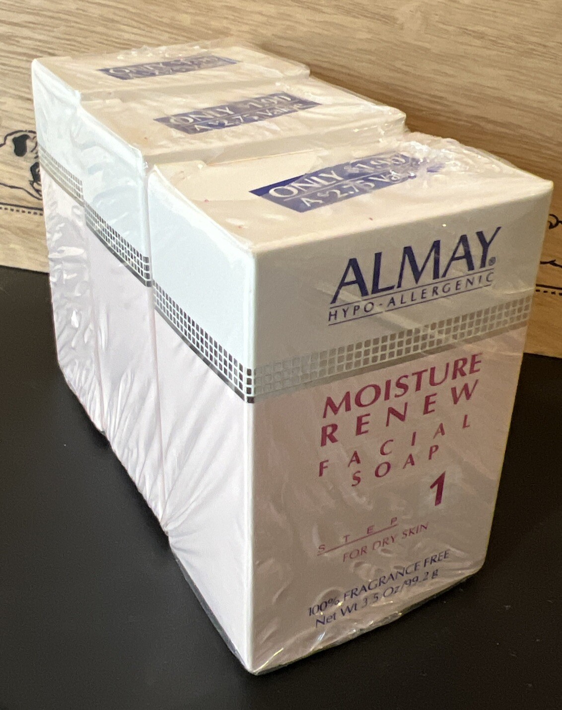 3 Almay Moisture Renew Facial Soap 1 ~for Dry Skin ~Sealed NOS