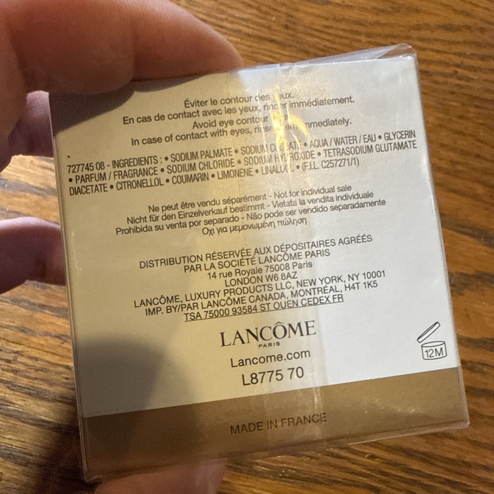 Lancome Absolue Rose Perfumed Solid Soap 100g/3.5oz Made in France NIB Sealed