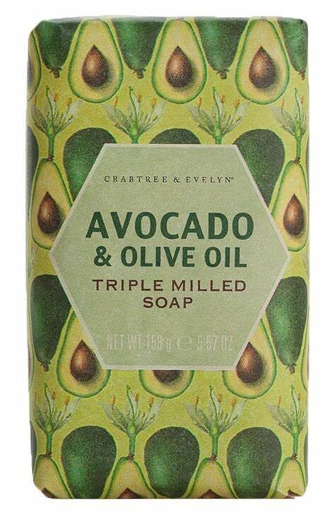 Crabtree & Evelyn AVOCADO & OLIVE OIL Triple Milled Soap 5.6 oz New Old Stock