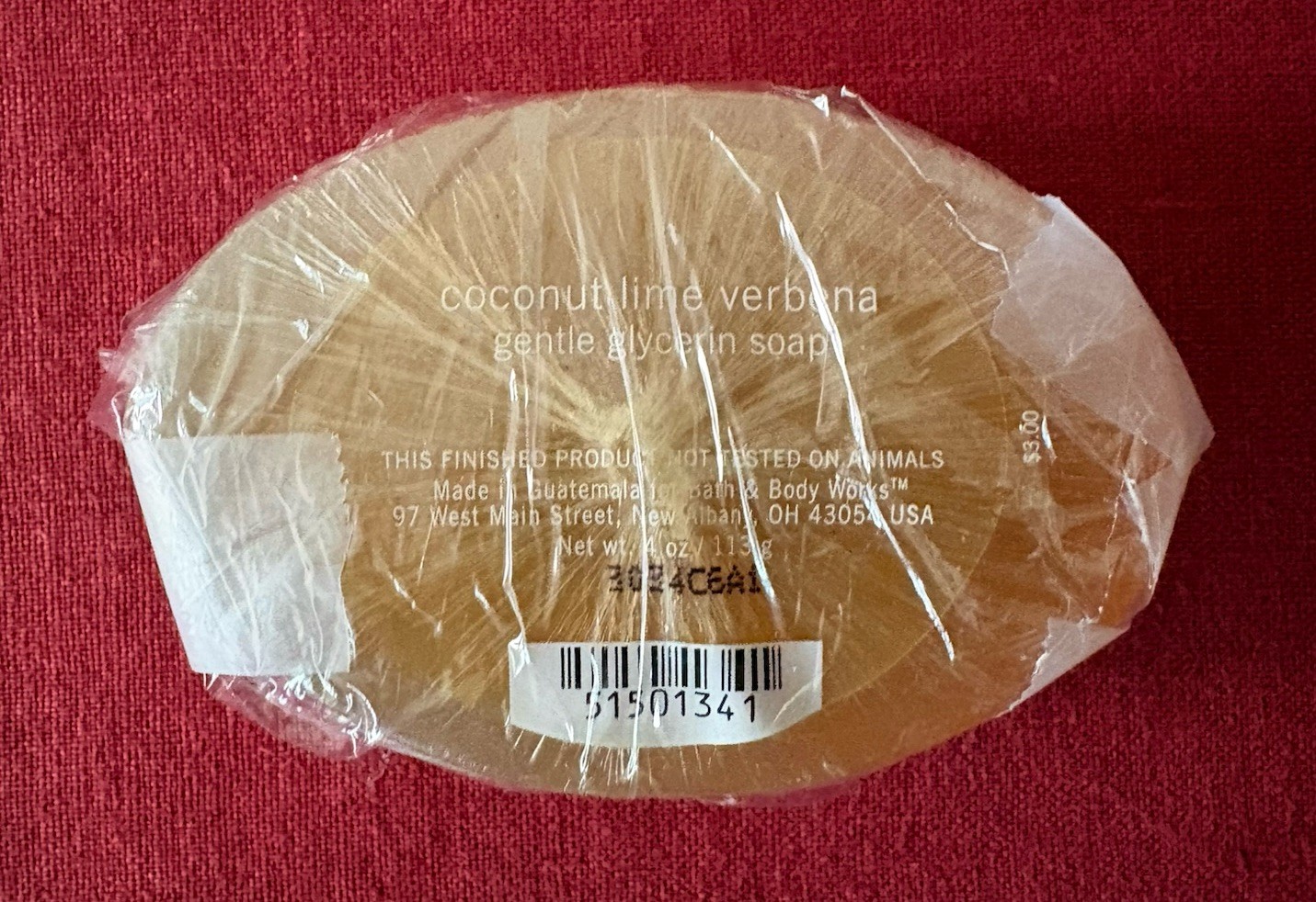 4 Bath & Body Works Gentle Glycerin Bar Soaps Coconut Lime Rice Flower Sweet Pea