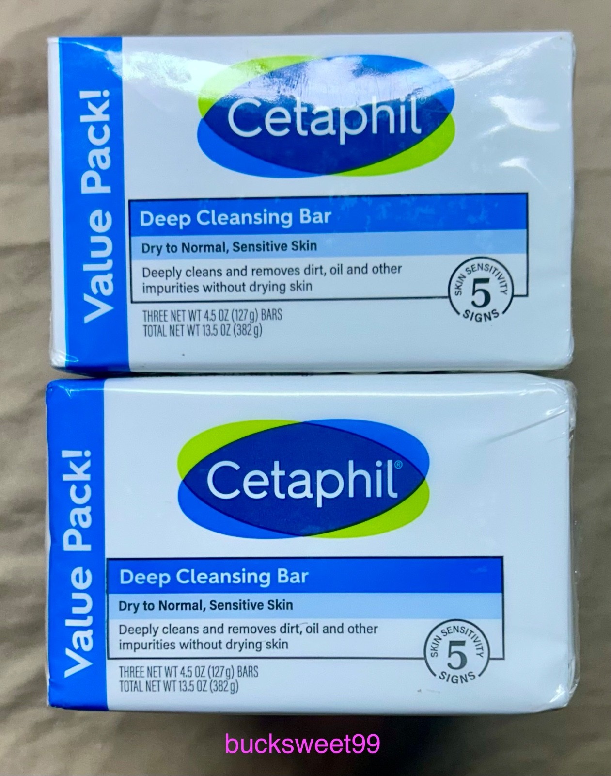 Cetaphil Deep Cleansing Bar – 6 BARS TOTAL