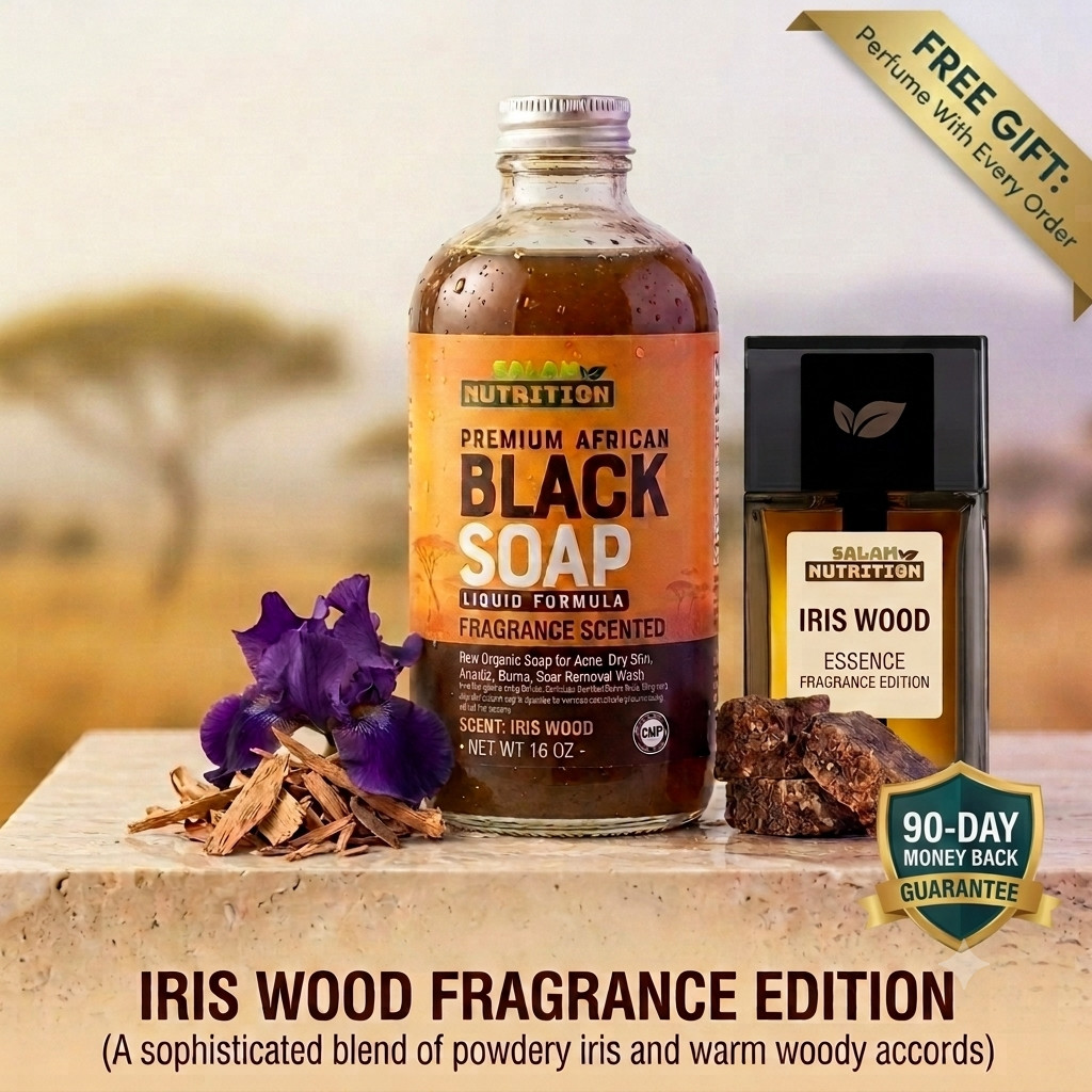 DLIOR HOMME Black soap liquid from Ghana and made with spring water 16 oz pump
