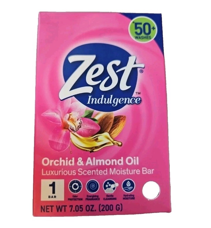 NEW! ZEST (7.05 Oz.) 200g Bar ●ORCHID & ALMOND OIL● Luxurious Moisture Bar🫧.