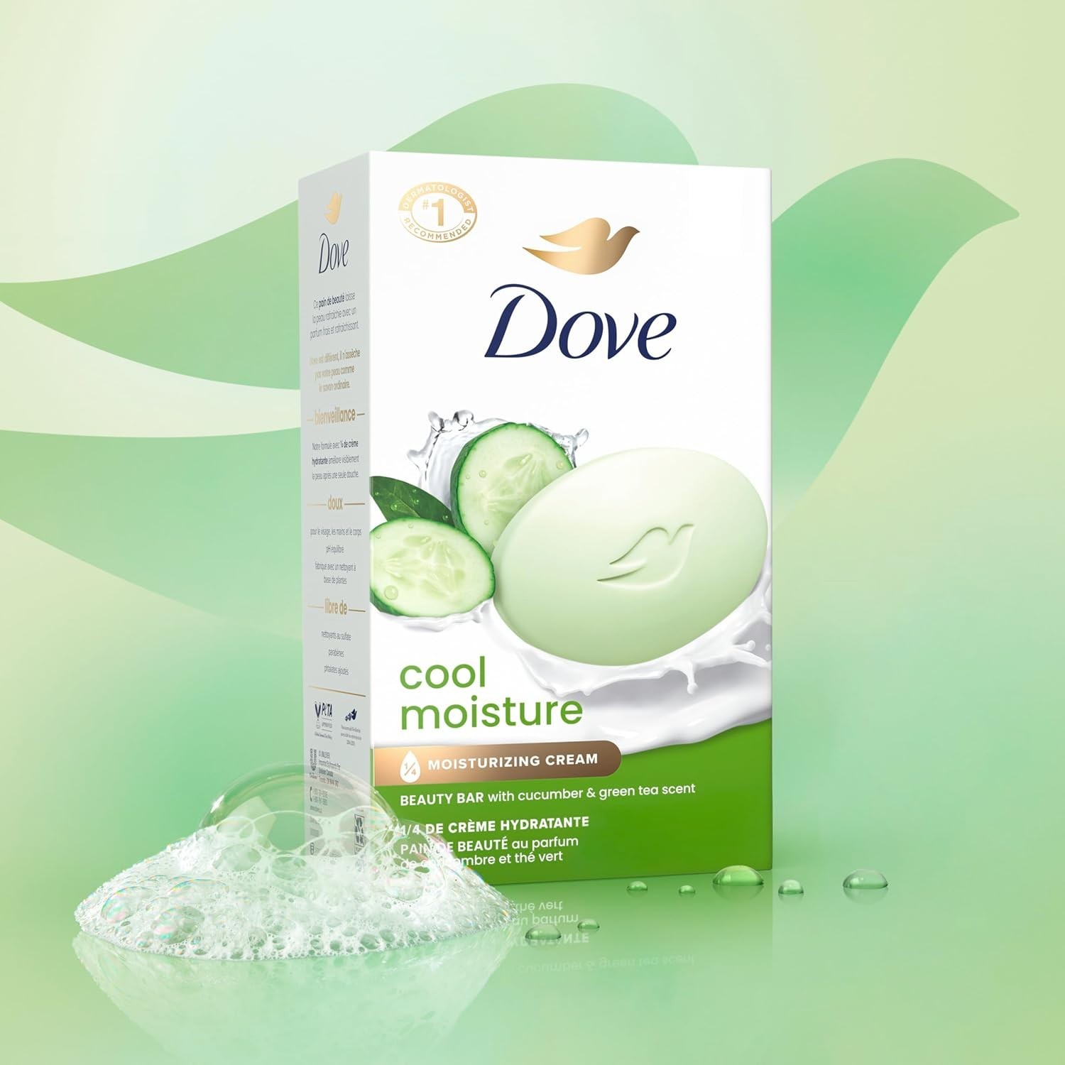 Dove Go Fresh Cool Moisture with Cucumber & Green Tea Fragrance 3.75 oz 6 bars