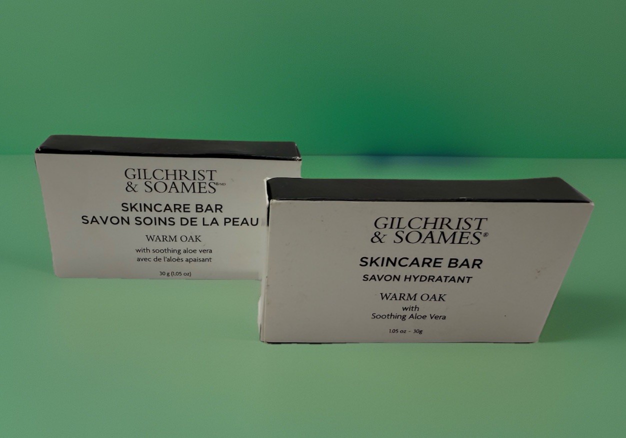 Set Of 2 TRAVEL Size Gilchrist & Soames Warm Oak w/ Aloe Vera Soap 1.05 Oz