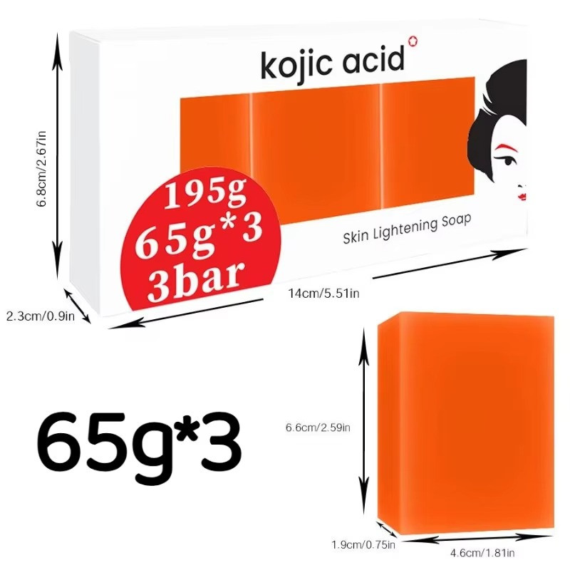 2x Kojic Acid Soap 100g Face & Body Brightening Cleansing Skin Care Bar