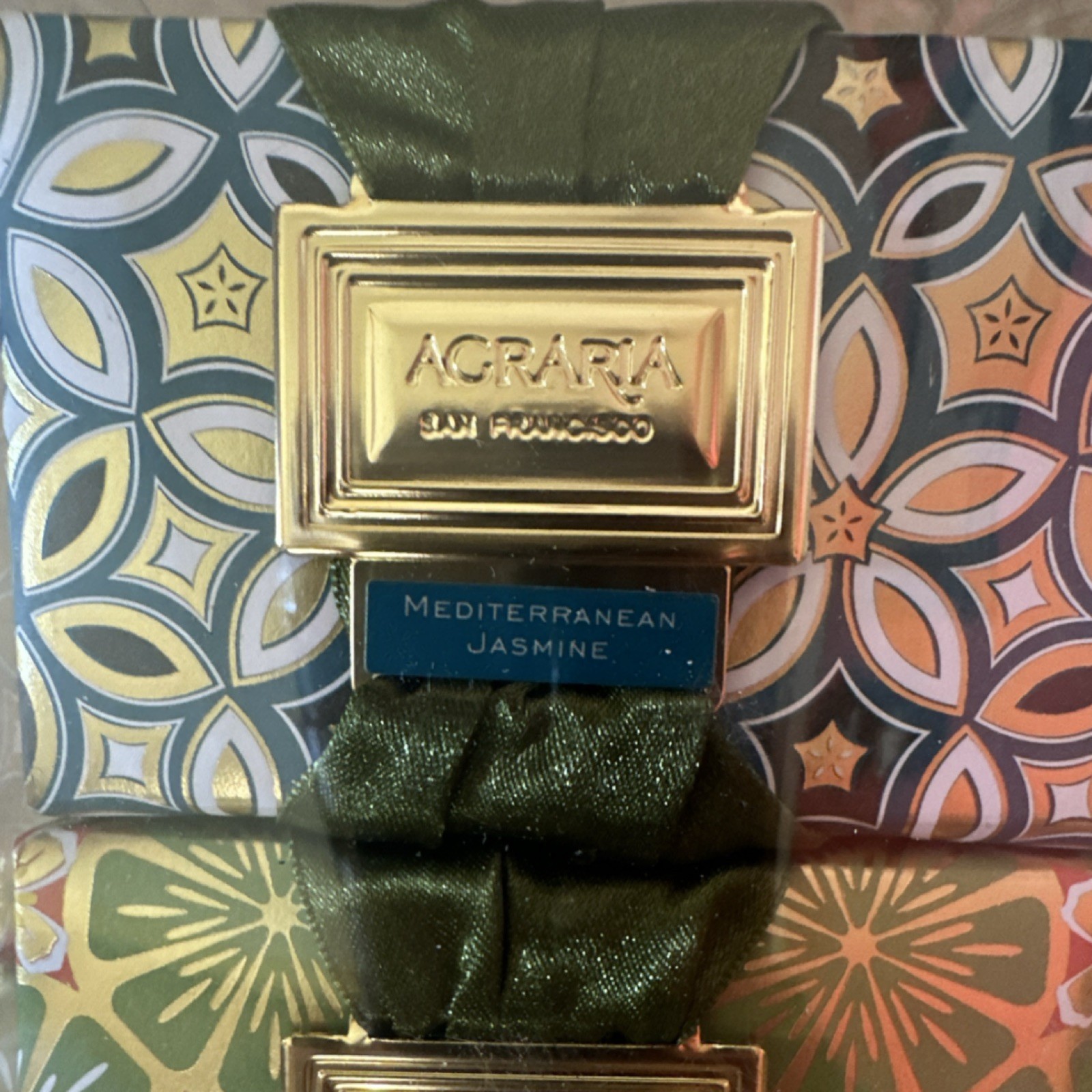 AGRARIA Assorted Body Bar Soap Set Mediterranean Jasmine, Lime & Orange Blossoms