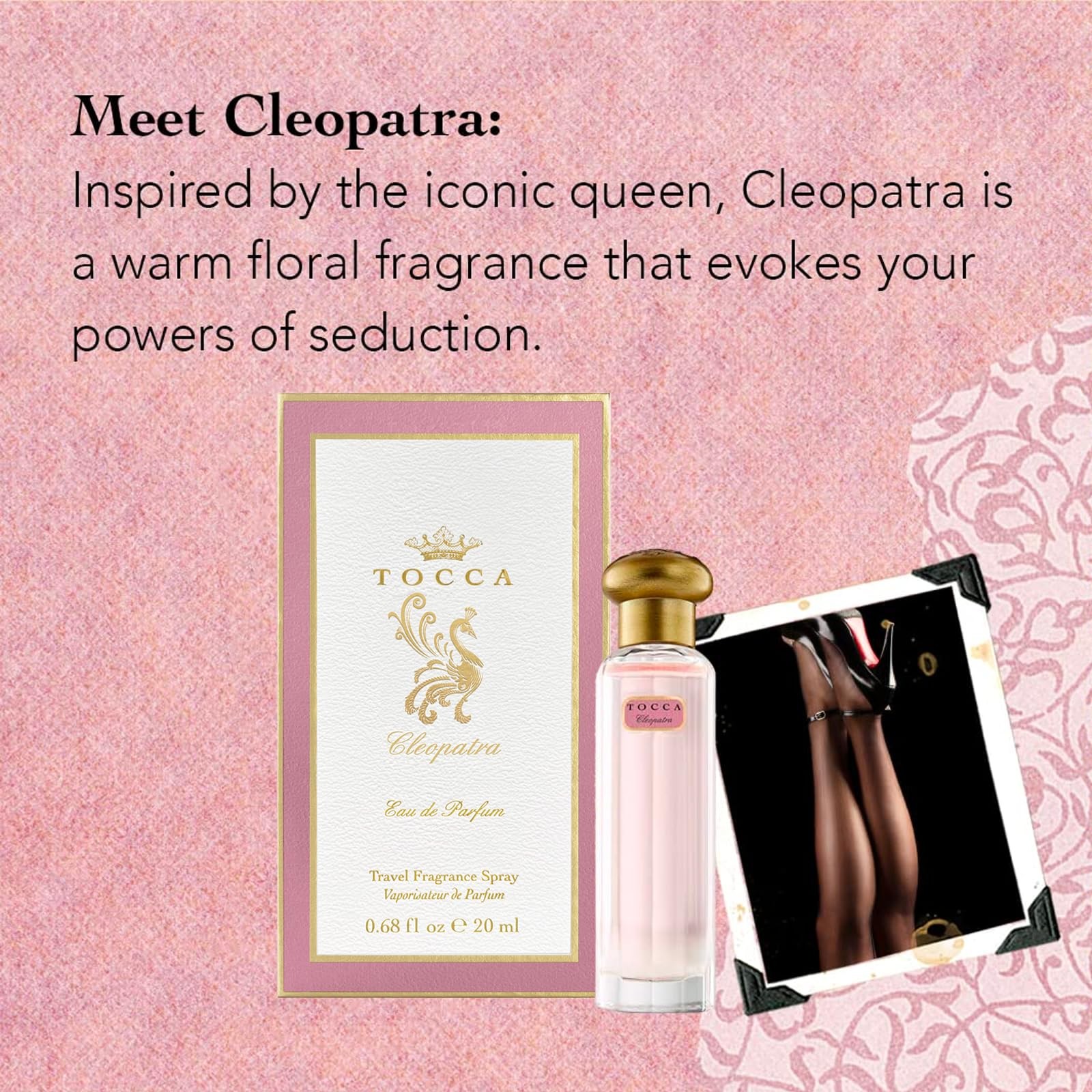 Tocca Cleopatra Women’s Perfume 0.68oz Warm Floral Grapefruit Jasmine Vanilla
