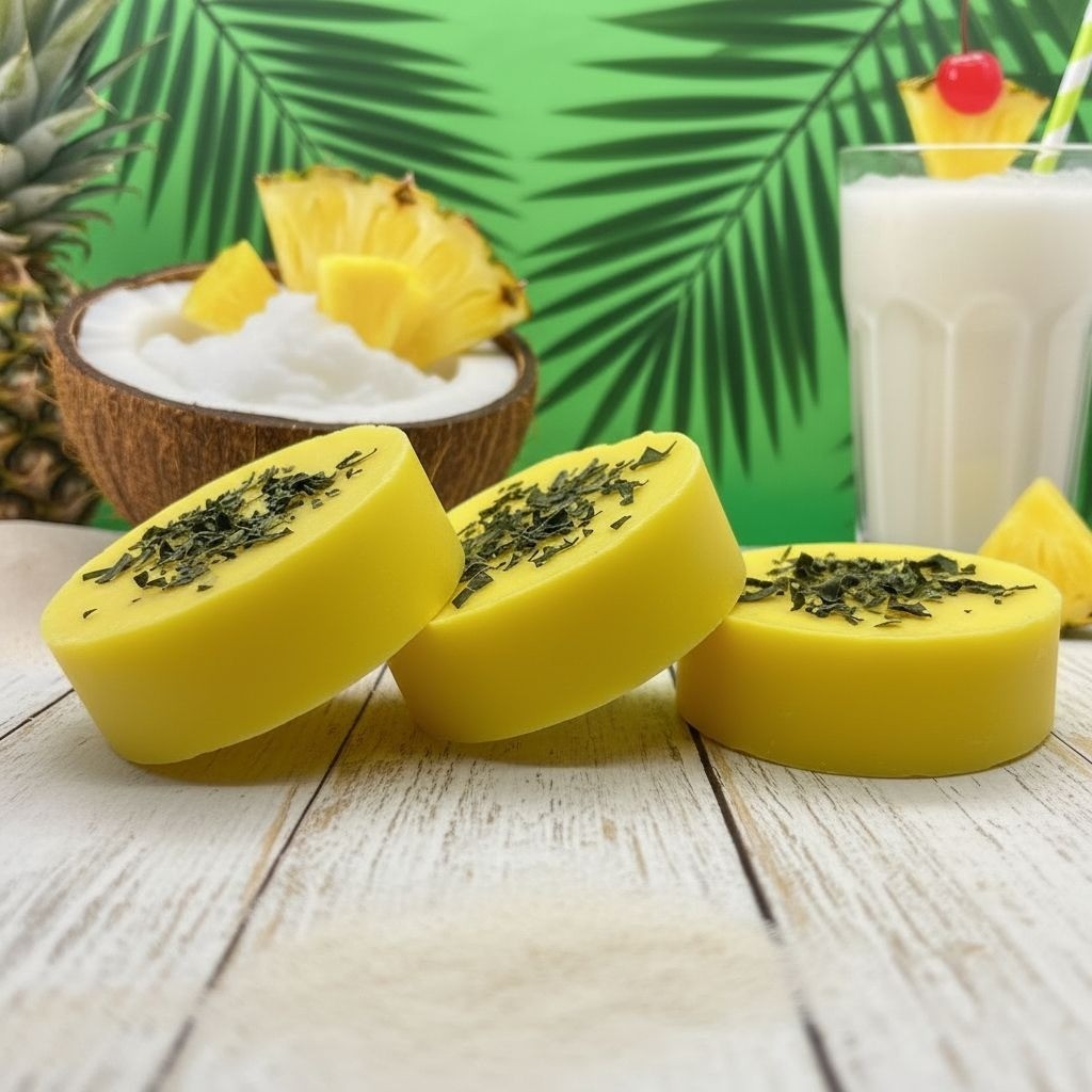 Tropical Pina Colada Exfoliating Bar Soap All Natural Homemade