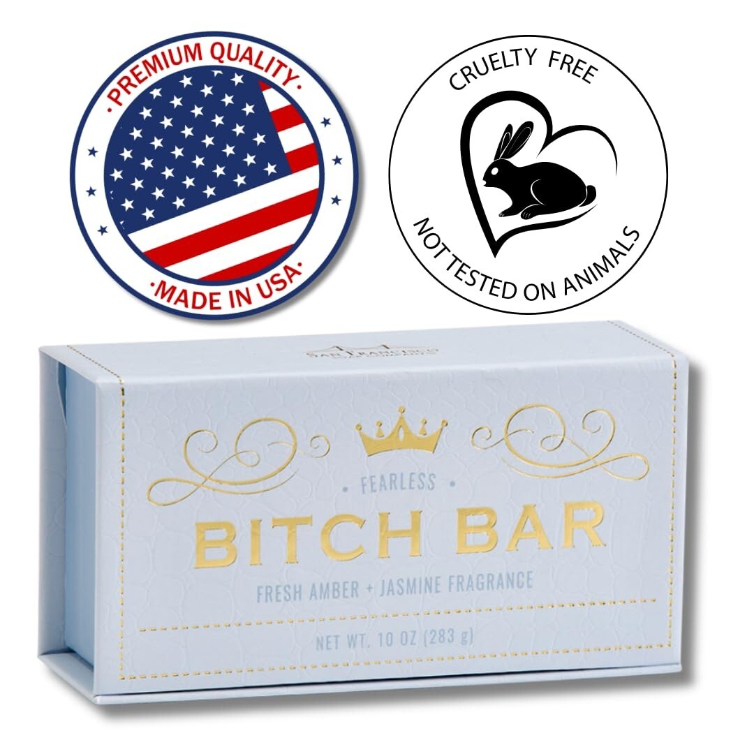 San Francisco Soap Company Btch Bars – 10oz – Fresh Amber & Jasmine