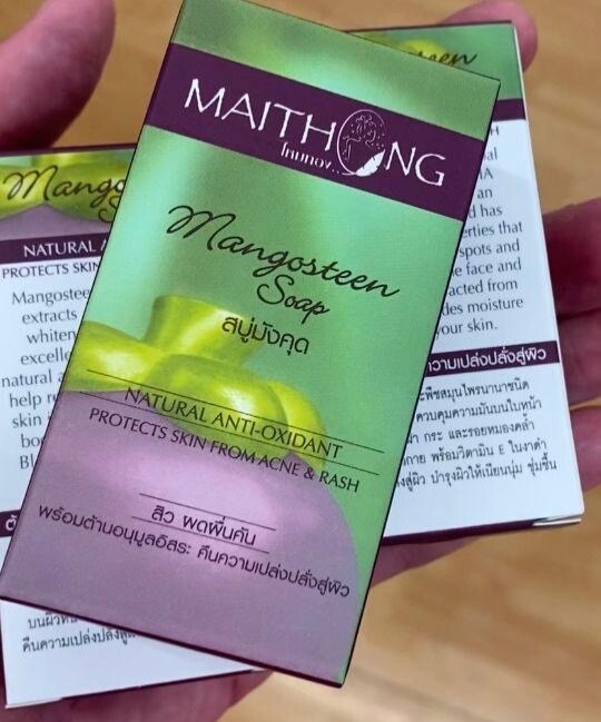 2x Maithong Mangosteen Soap Natural Anti-Oxidant Protects Skin + Free Tracking