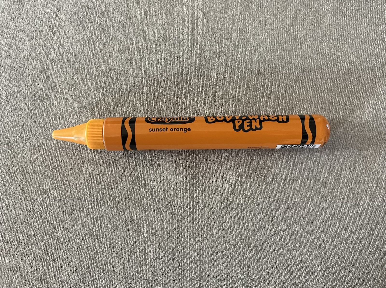 1.9 Oz. Crayola Bathtub Body Wash Pen In Sunset Orange, For Ages 3+, Brand New!