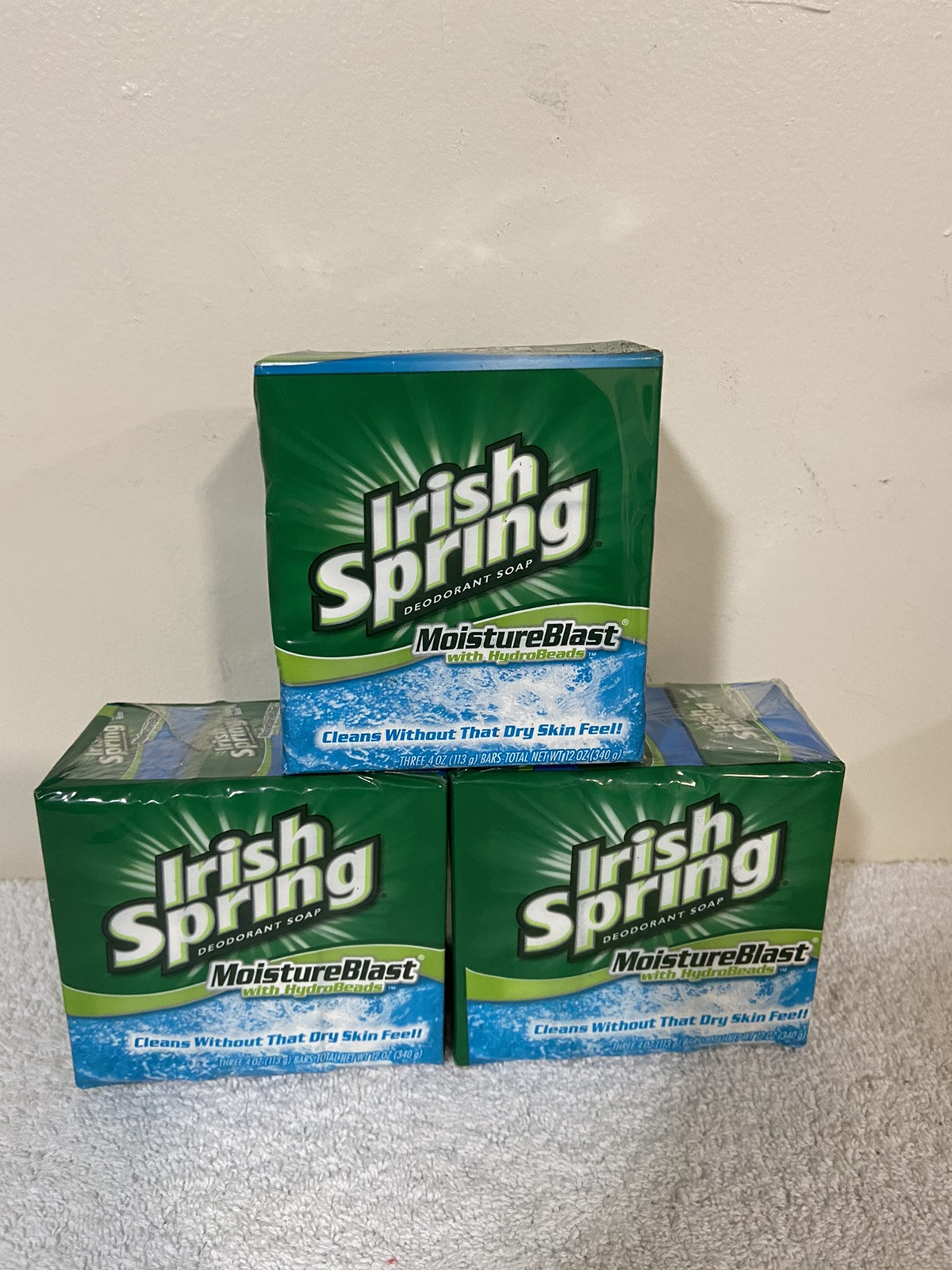 Spring Moisture Blast Bar HydroBeads Deodorant Soap, 9Ct – Irish Spring
