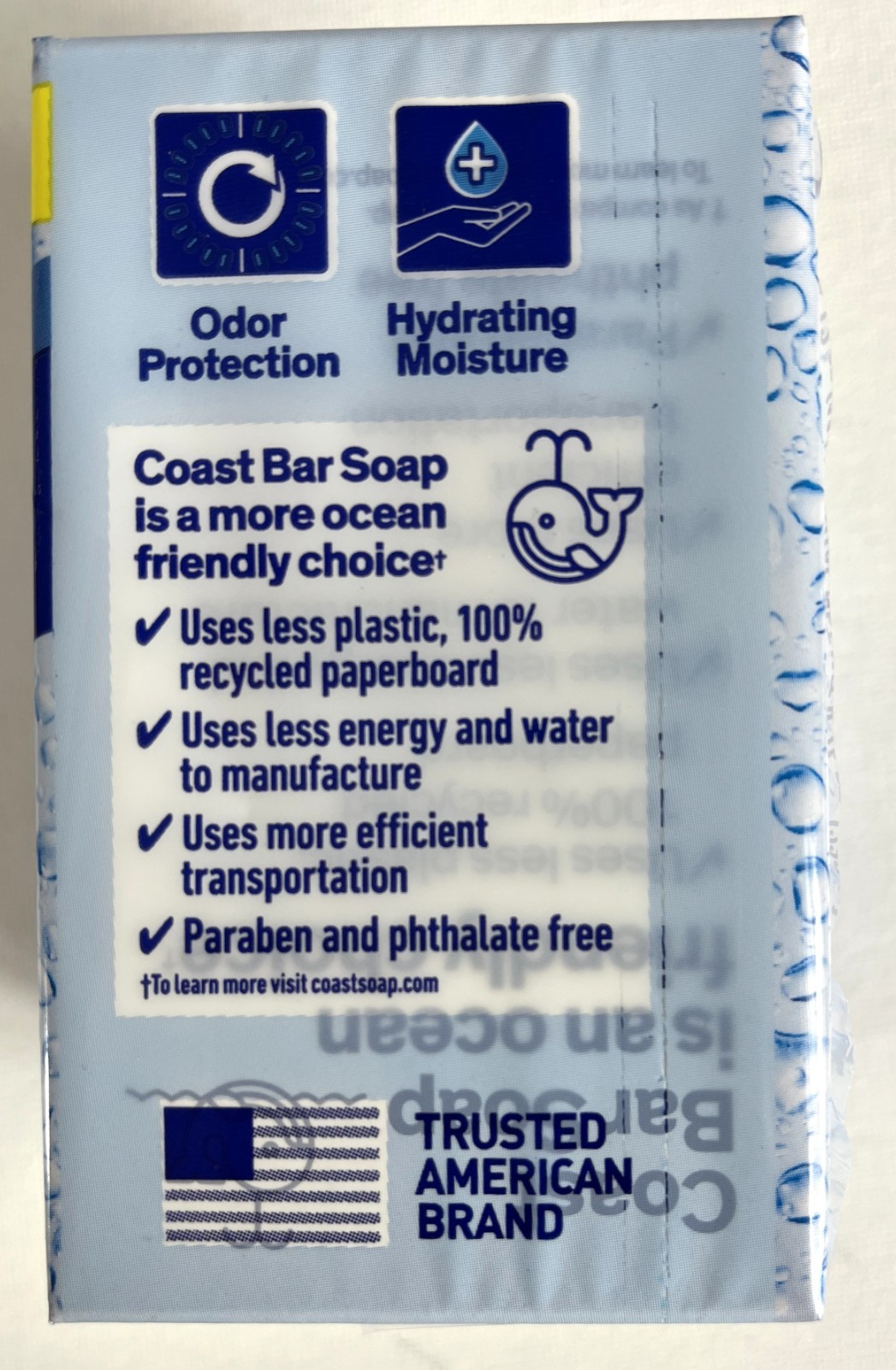 Coast Fresh Scent Deodorant Soap 2 Bars 4.12 oz Each Bonus Size 28% More