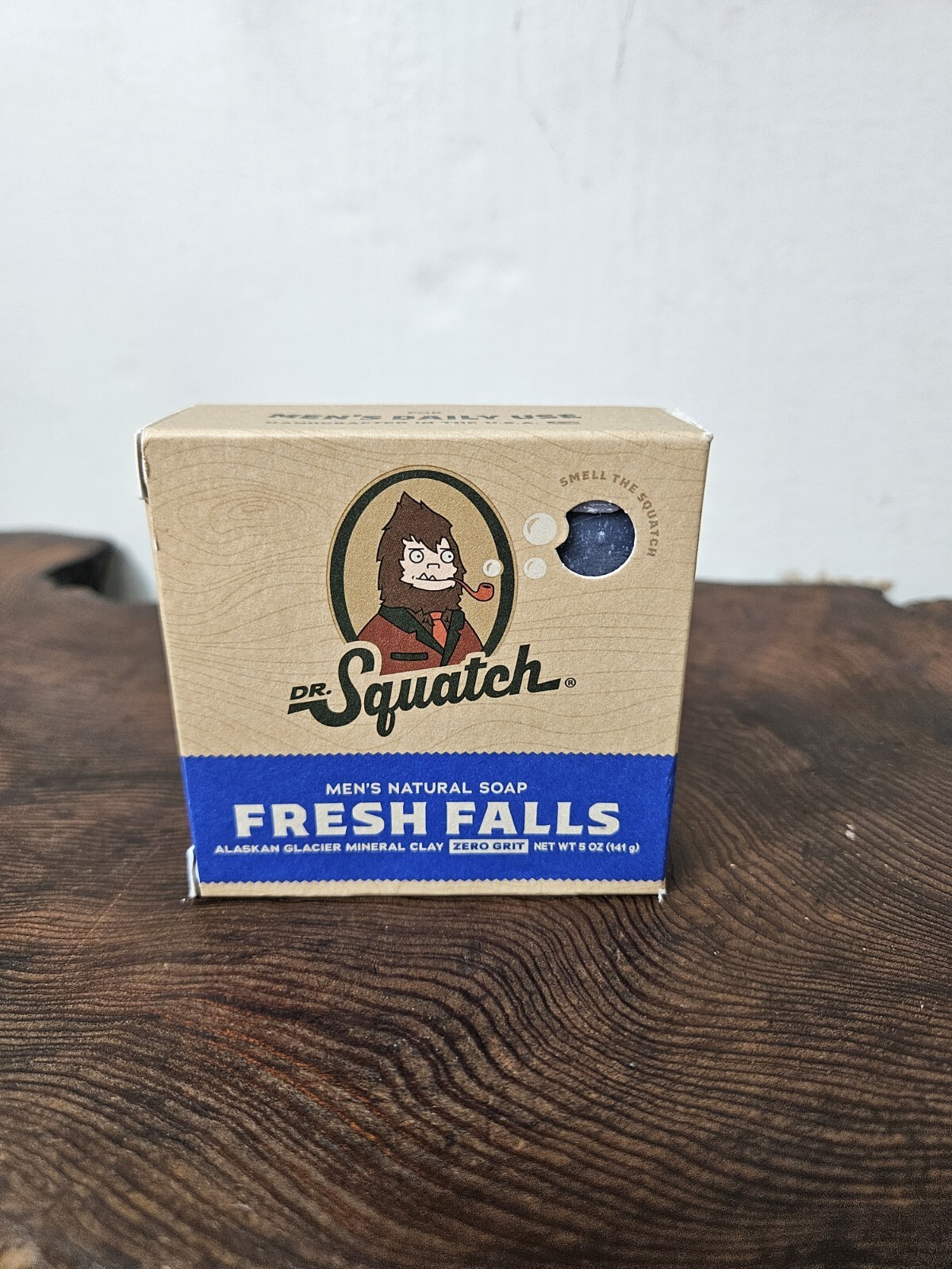 Dr. Squatch All Natural Bar Soap for Men with Zero Grit, Fresh Falls 5 OZ (141g)