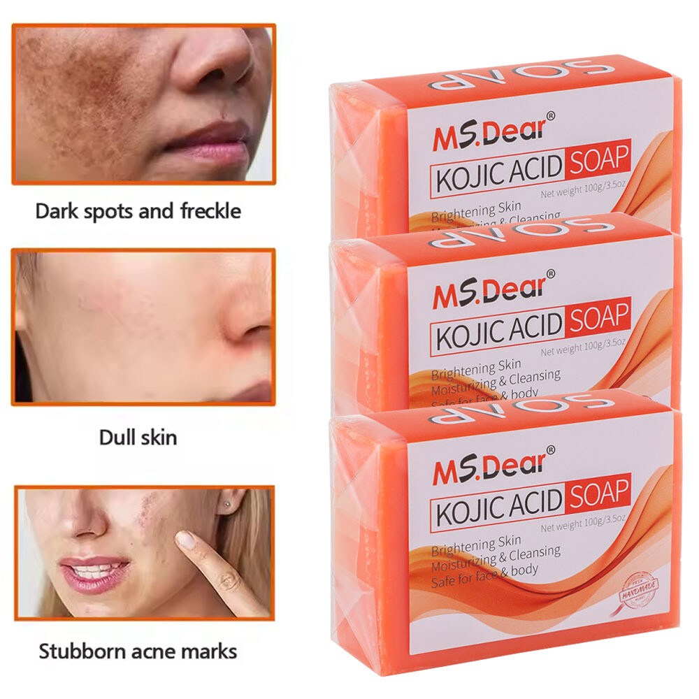 Kojic Acid Soap Dark Spot Remover Skin Lightening Face Whitening Body Bleaching