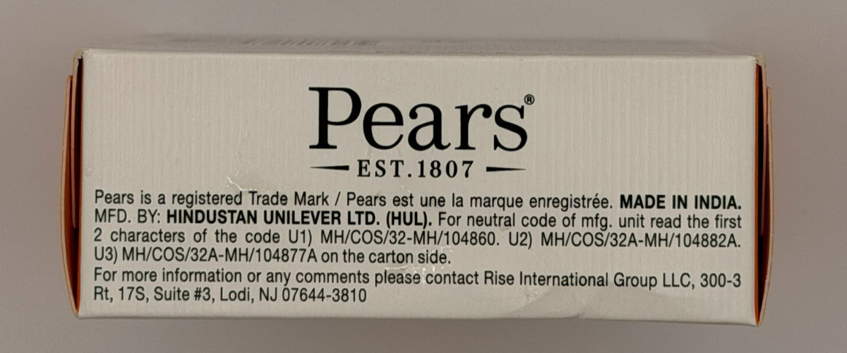 Pears Transparent Soap 3.53 oz Lot of 4 Pure & Gentle Plant Oils Bar Soap New