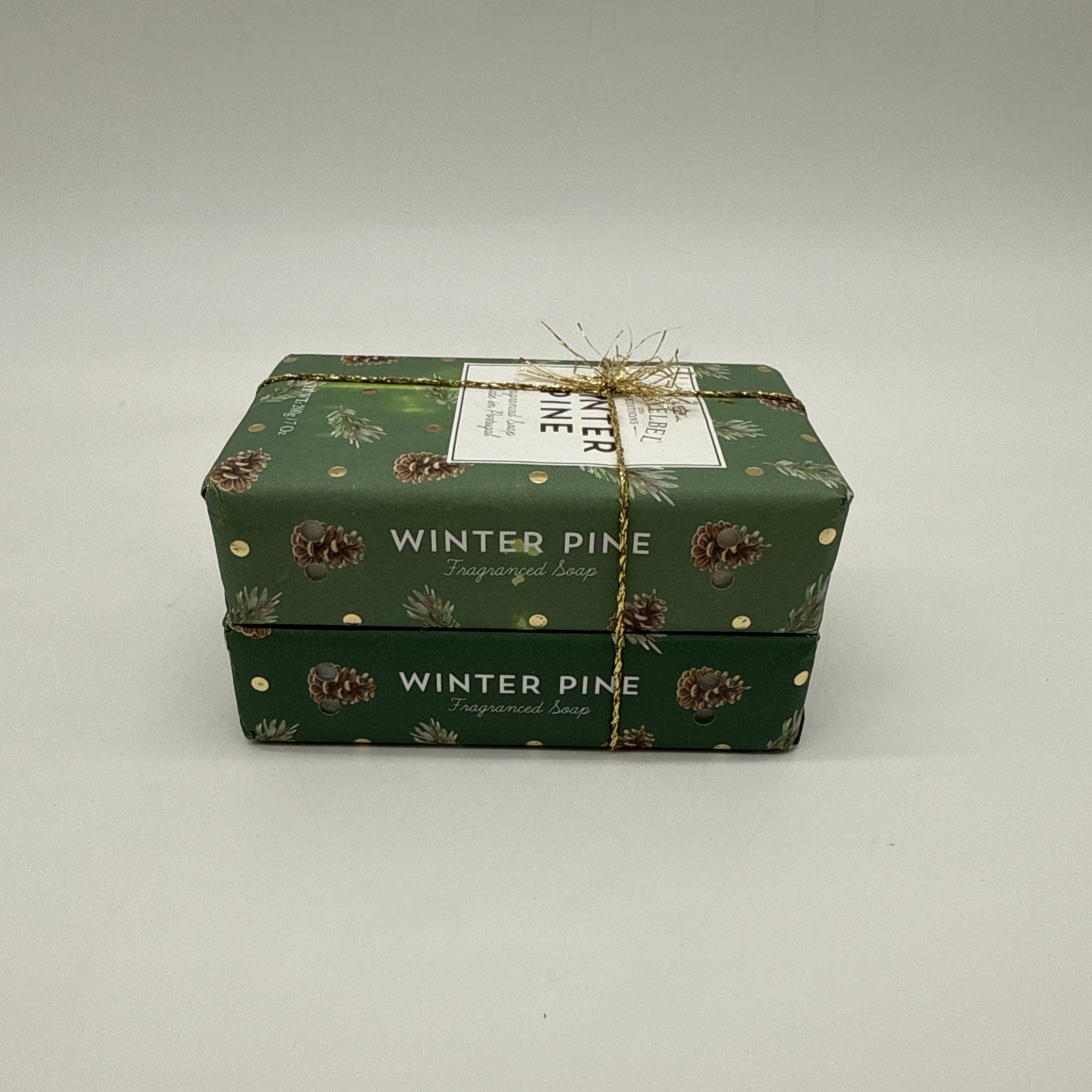 2 Pack Castelbel Winter Pine Bar Soap — Made in Portugal (200g / 7oz Each)