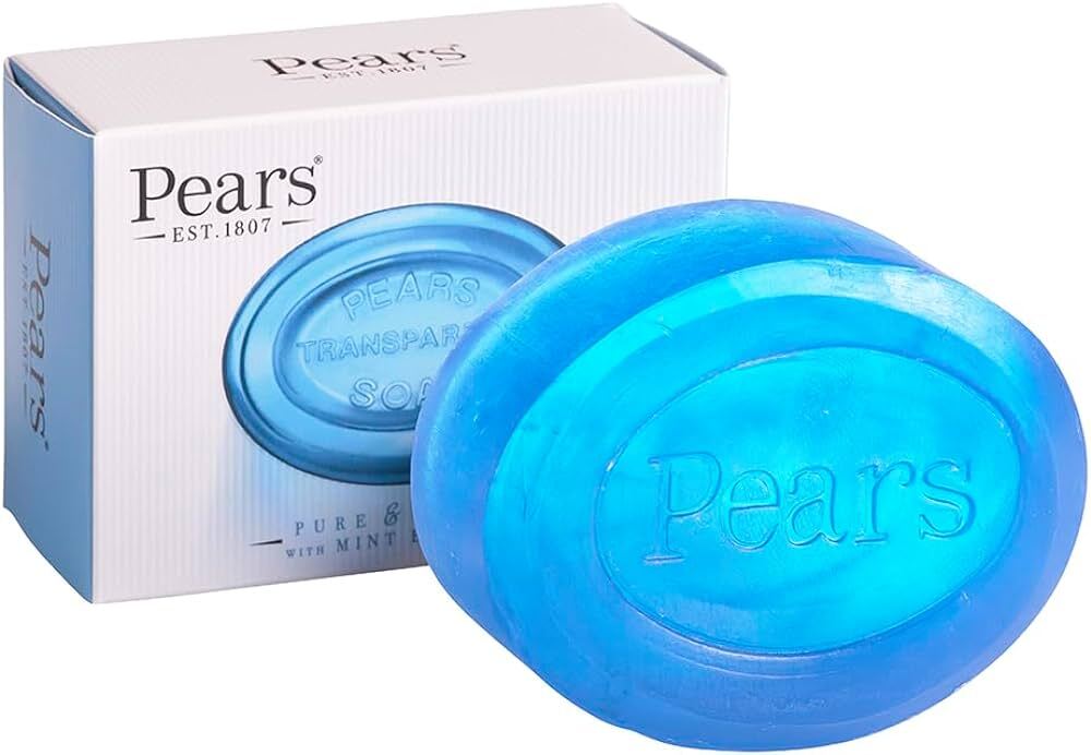 Pears Pure & Gentle Care Transparent Bar Soap [Original, Blue or Green]
