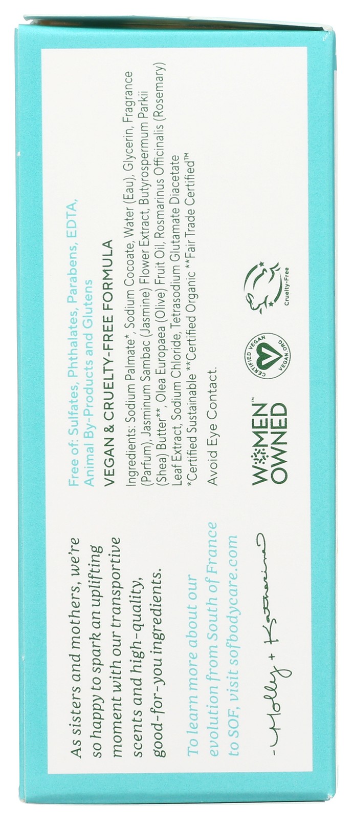 South Of France Blooming Jasmine Triple Milled Bar Soap 6 Oz 3 Pack