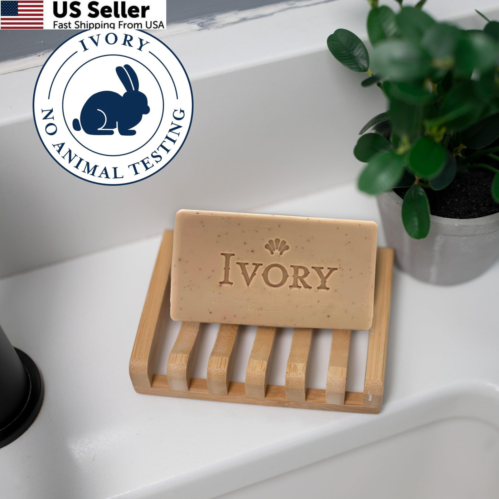 Ivory Exfoliating Bath Bar Soap, Designed for 3.17 Ounce (Pack of 8), Clear