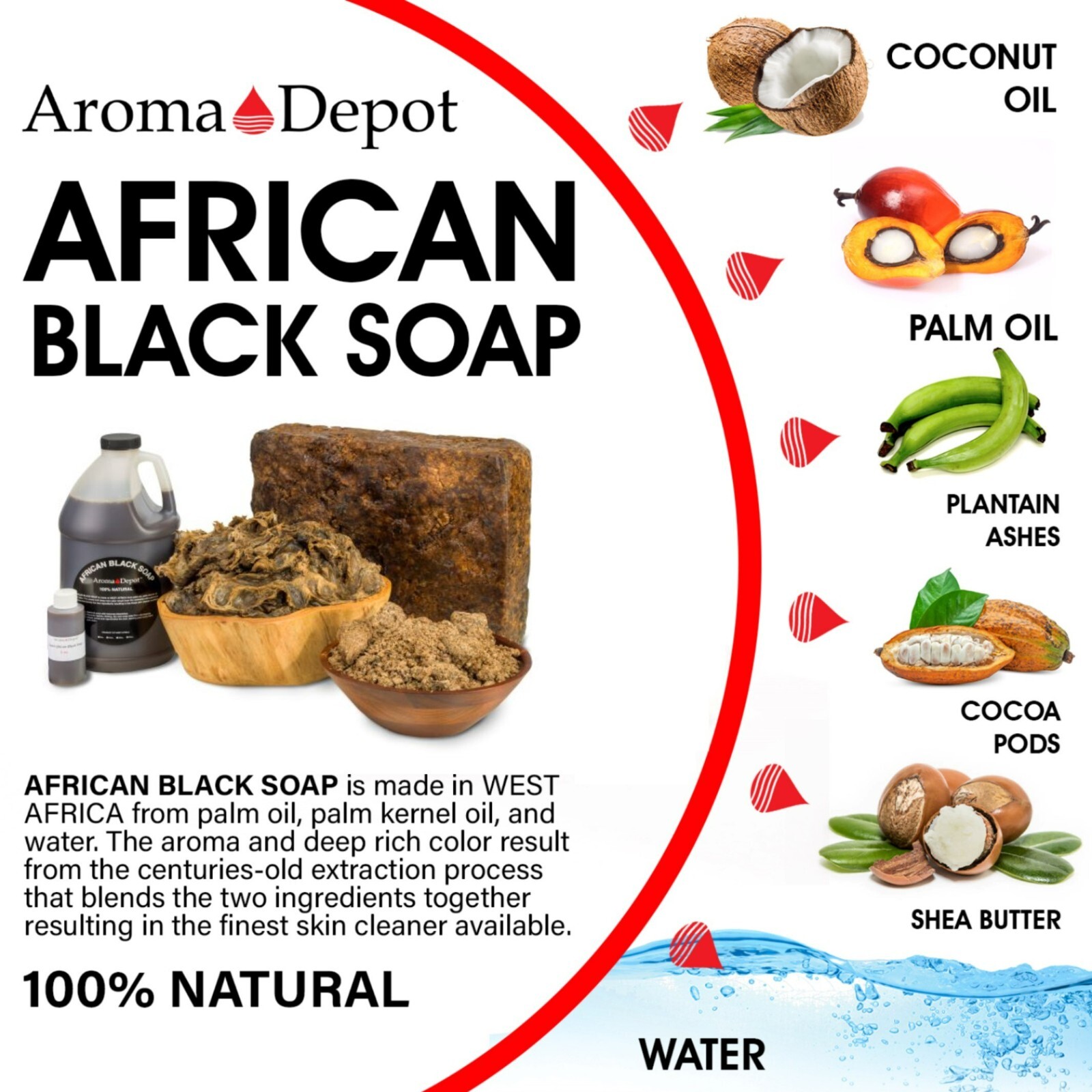 Black Soap 12 oz. PASTE Raw Black Soap Body & Face Wash For Acne Dark Spot