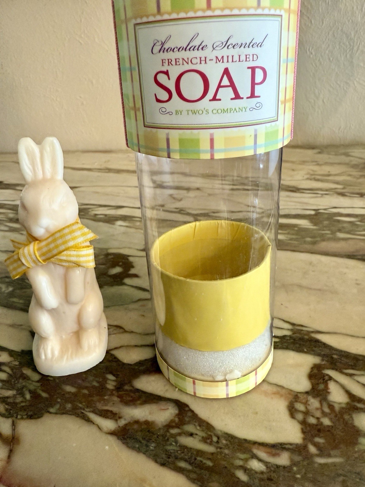 Twos Company Chocolate Scented French Milled Soap Bunny Shape