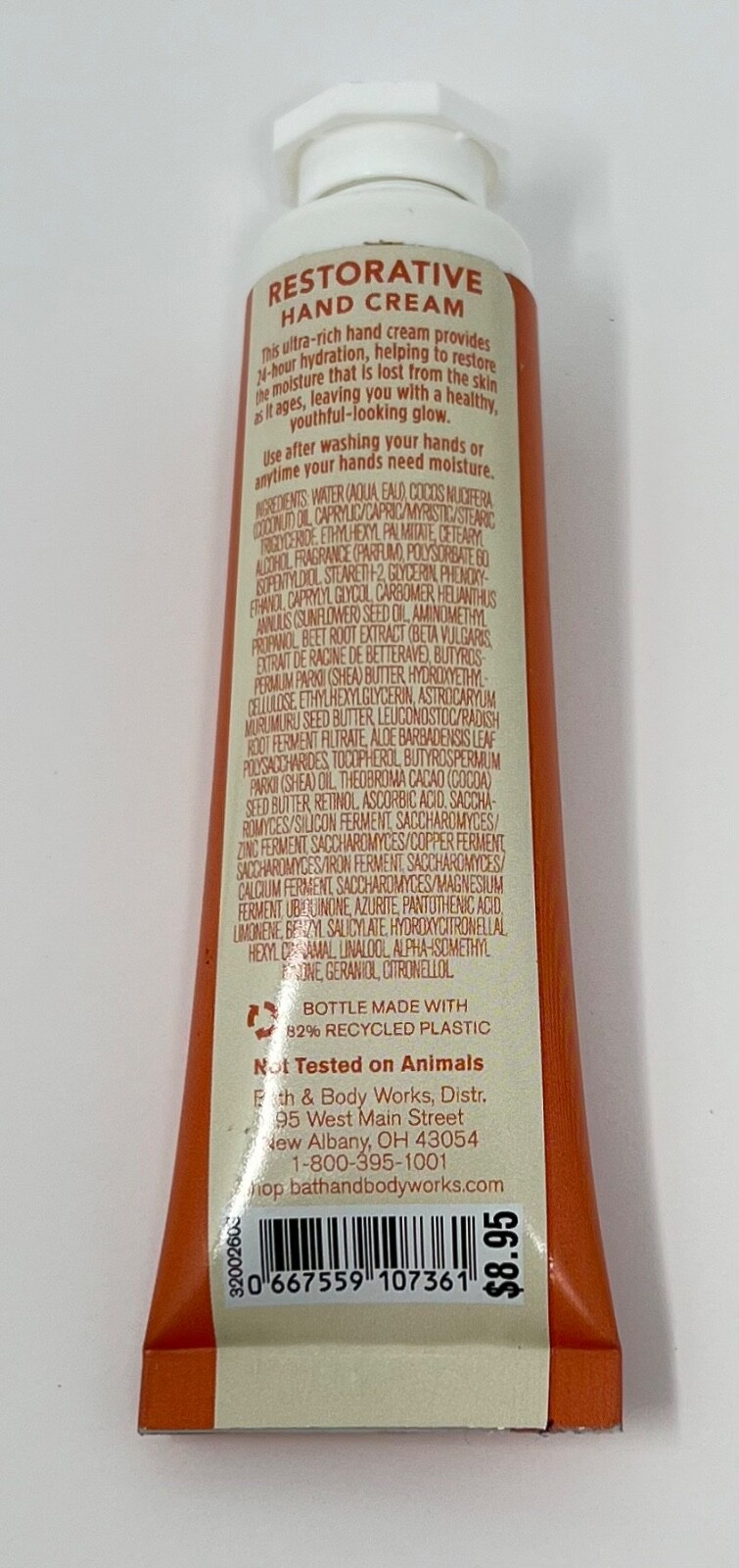3 BATH & BODY WORKS RESTORATIVE HAND CREAM ULTRA RICH LOTION TRAVEL SIZE 1 OZ