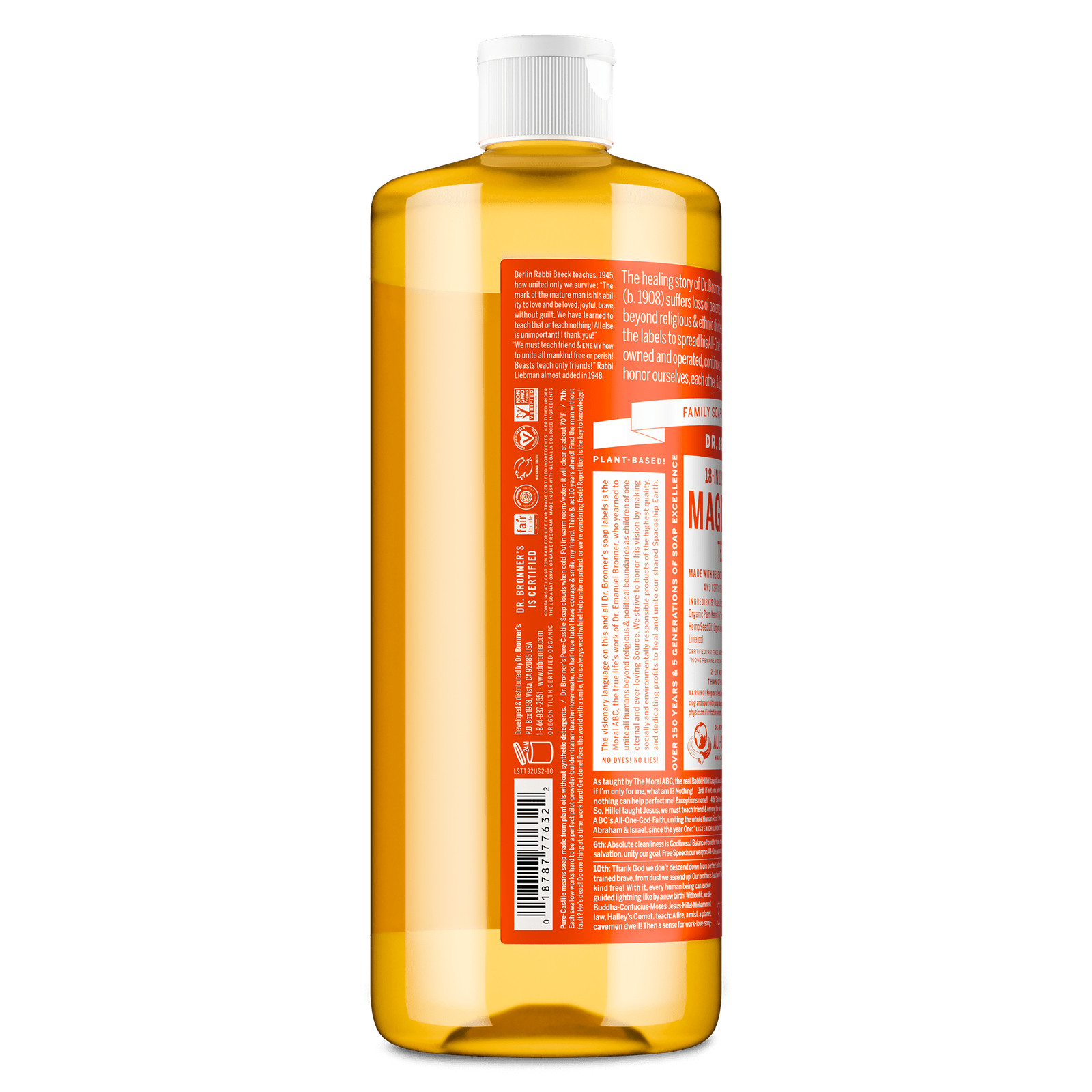 Dr. Bronner’s Magic Soap – Tea Tree – Pure-Castile Liquid Soap – 32 oz