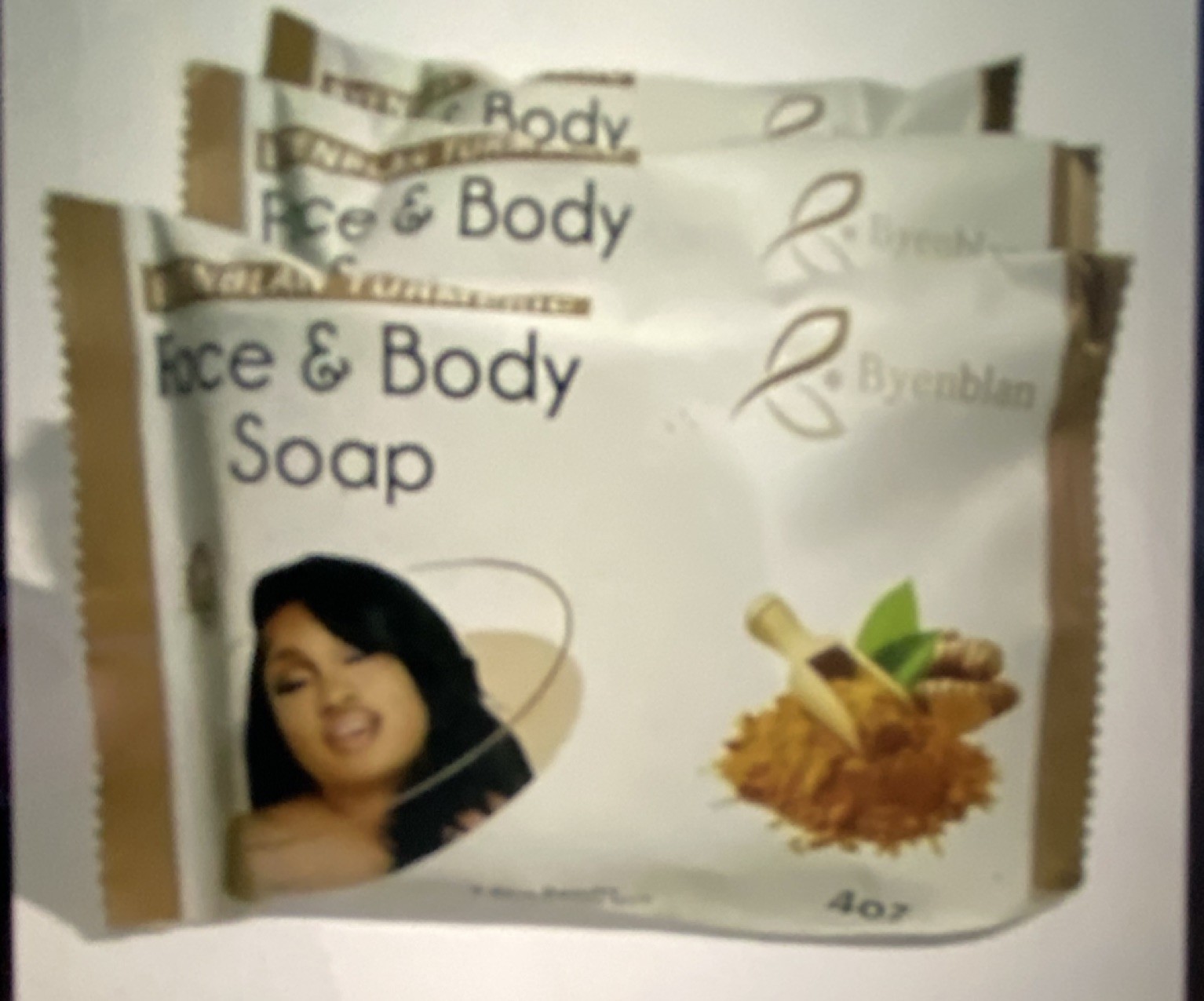 Byenblan Turmeric Face & Body Soap Handmade 4oz Brightening skin care