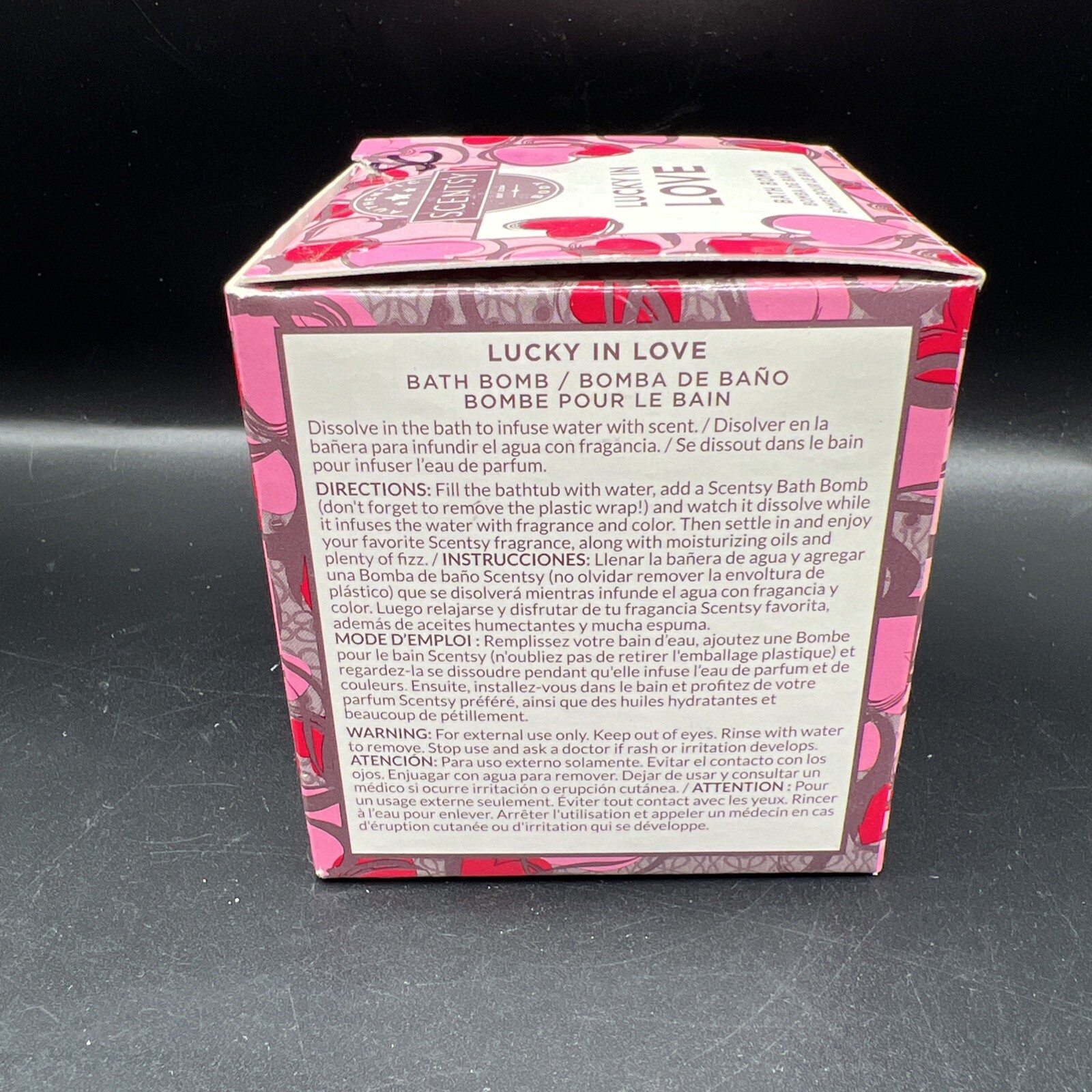 Scentsy Body LUCKY IN LOVE Bath Bomb 5.3 oz. Brand New in Box RARE