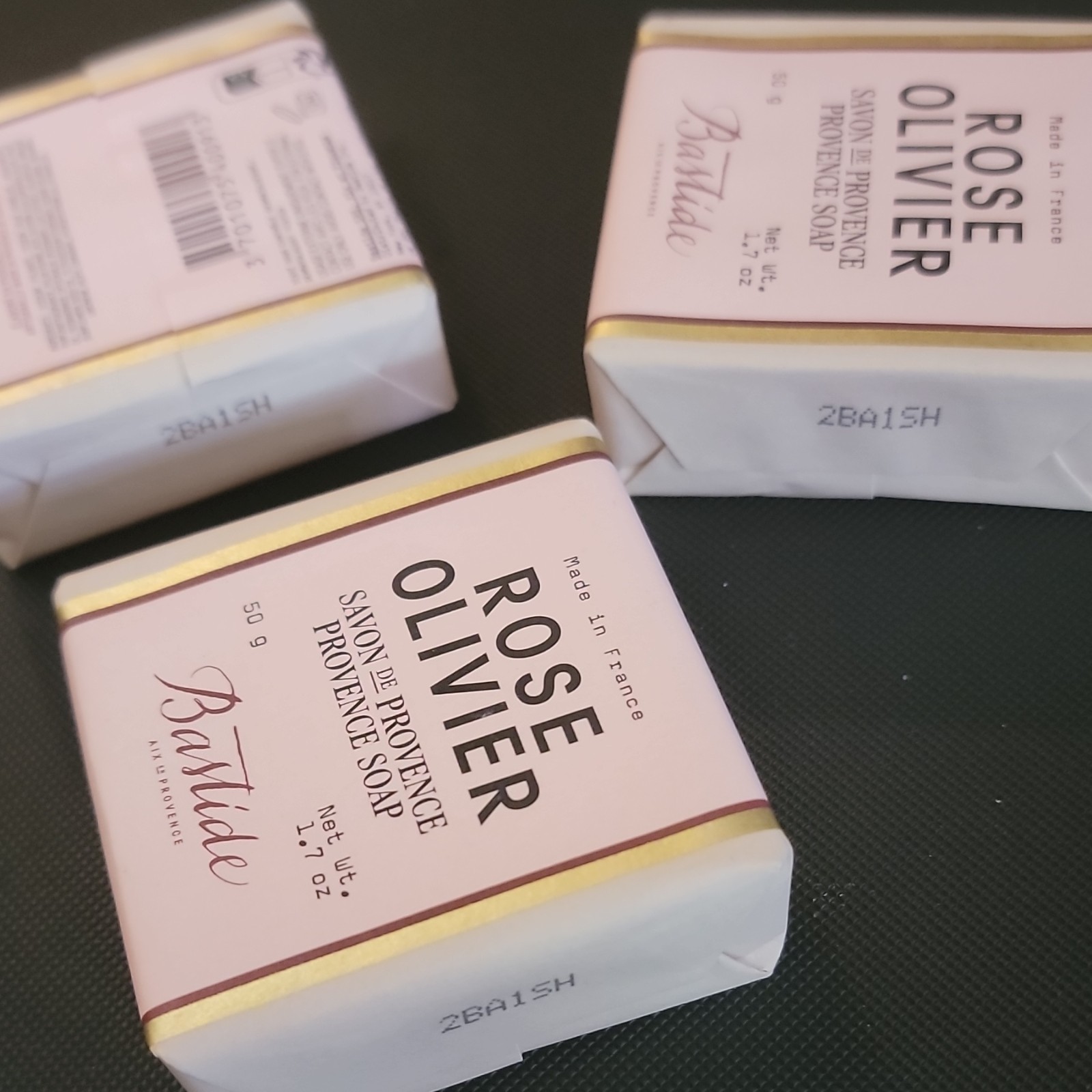 Bastide Rose Olivier Aix-en-Provence Provence Soap Bar 1.7 oz Travel Size Rose