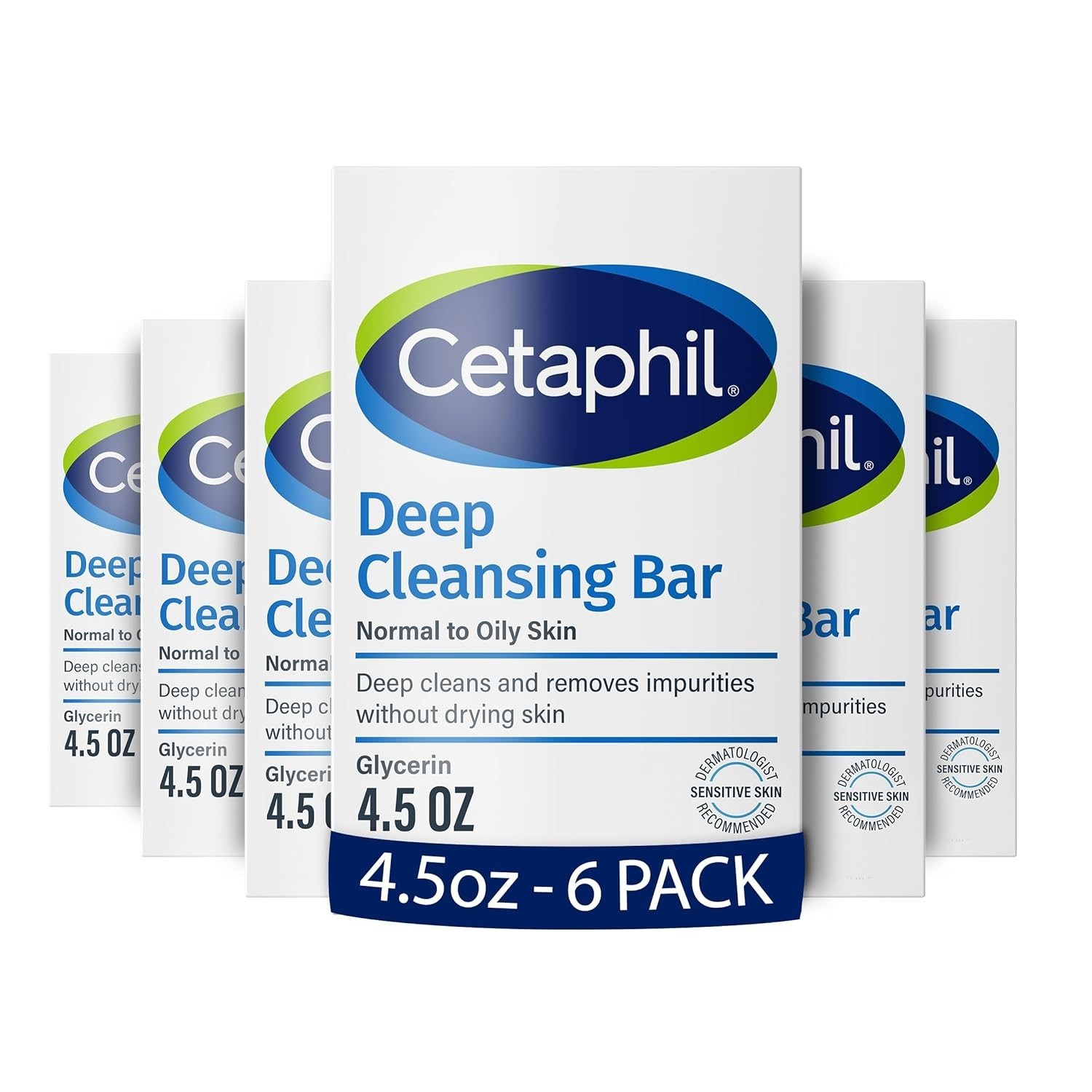 Brand New Deep Cleansing Face and Body Bar Pack of 6 for Sensitive Skin