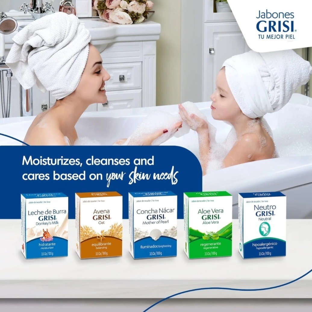 2pk – Neutral Soap – Hypoallergenic – Jabon Neutro – Grisi